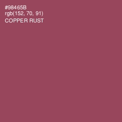 #98465B - Copper Rust Color Image